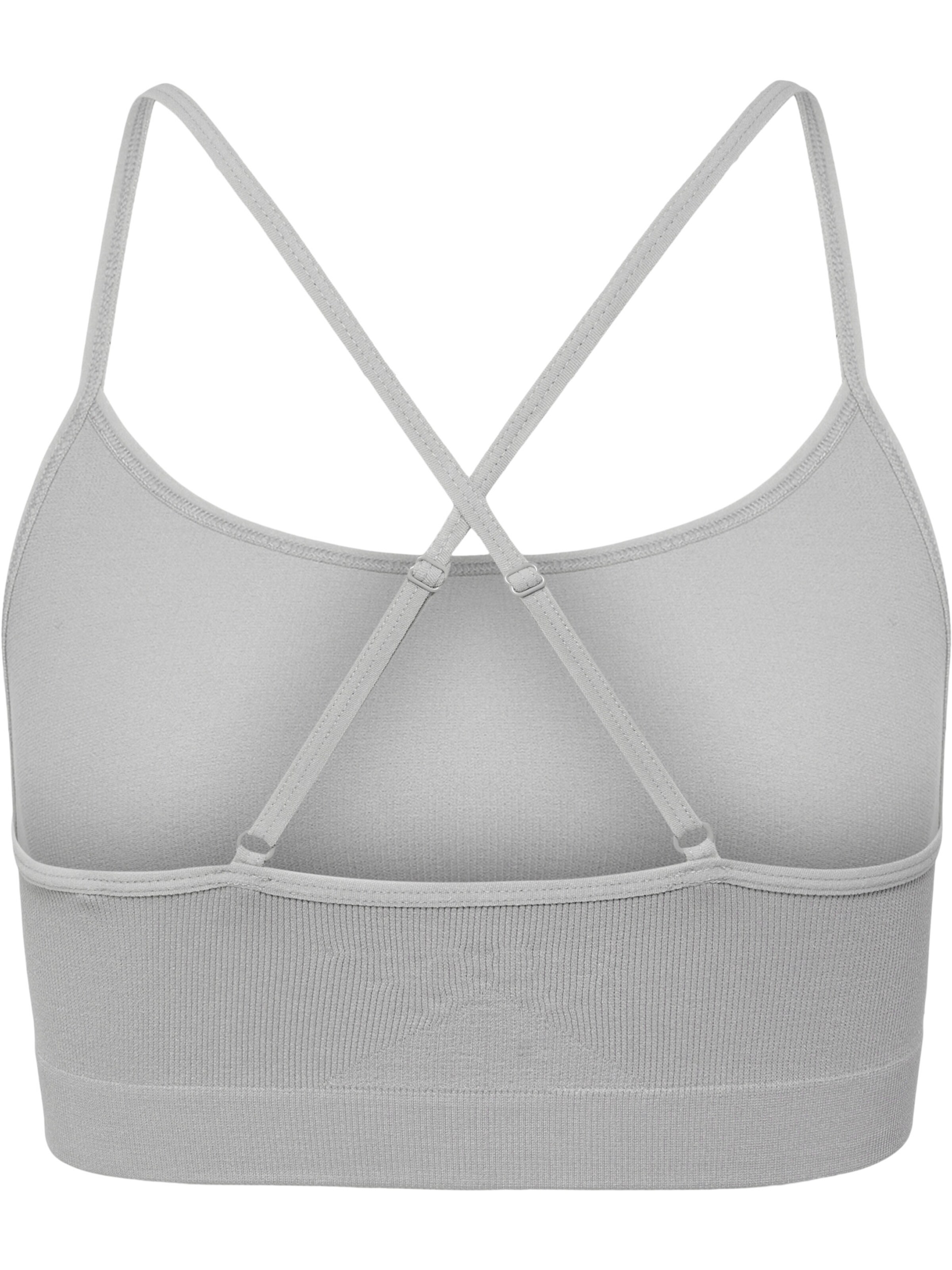 Hummel Bustier Sport-BH 'Juno' in Grau