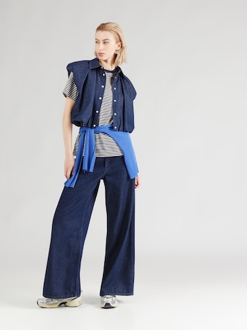 & Other Stories Majica | modra barva