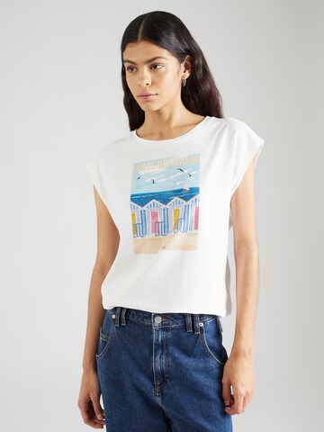 T-shirt 'FORTE DEI MARMI' Liu Jo en blanc : devant