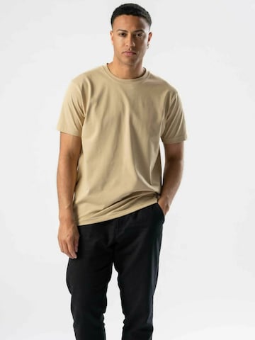 TEESHOPPEN - Camisa ' Regular T ' en beige: frente