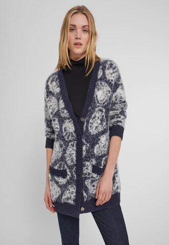 Cardigan Uta Raasch en bleu : devant