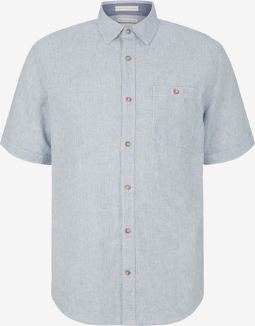 TOM TAILOR Button Up Shirt in Blue: front