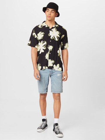 Redefined Rebel Regular fit Button Up Shirt 'Remy' in Black