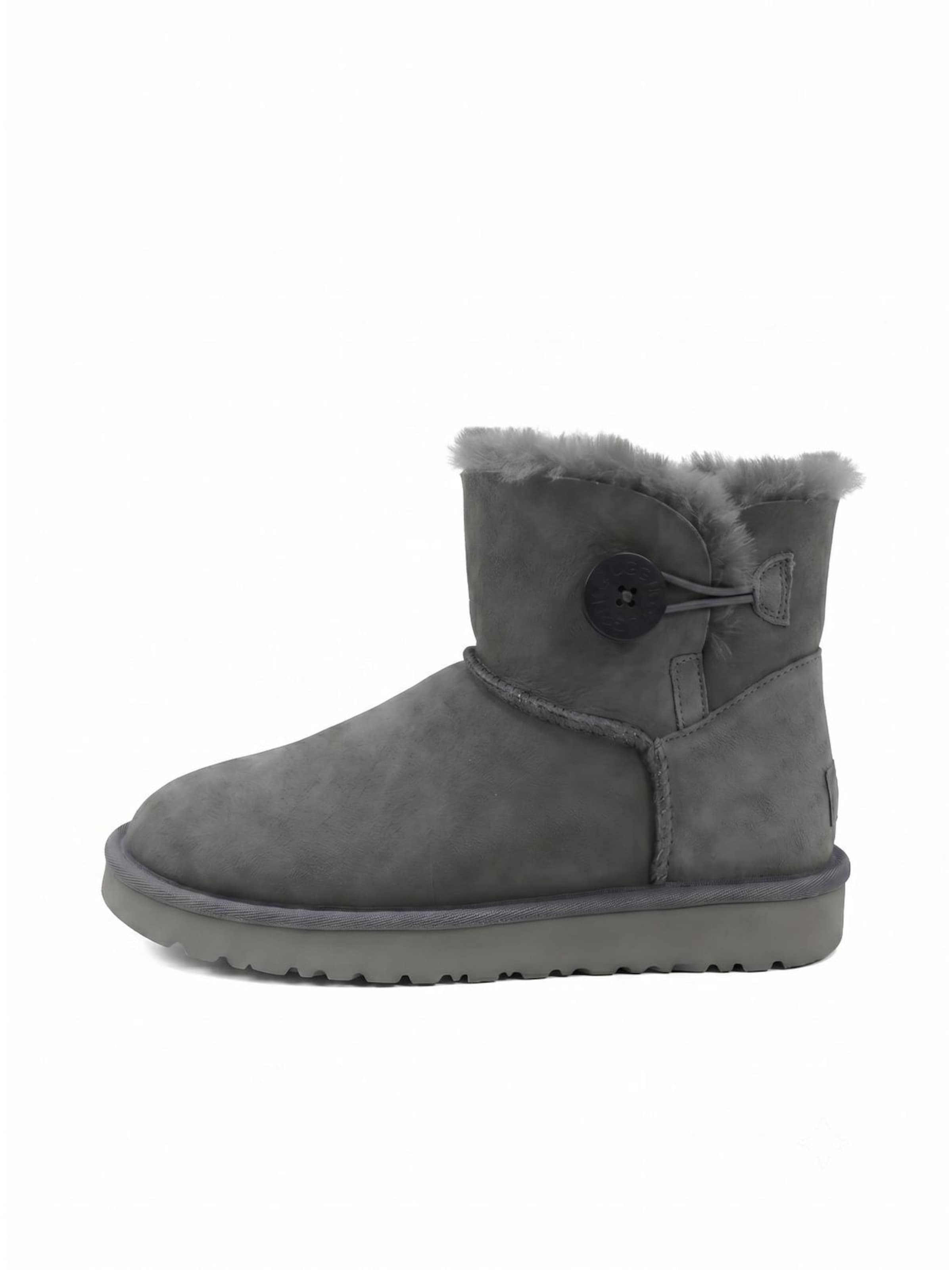 UGG Boots 'UGG Mini Bailey Button II'‌‌‌‌‌‌‌‌‌‌ in Grau: Vorderseite