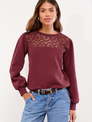 raudona Lipsy Megztinis be užsegimo: priekis