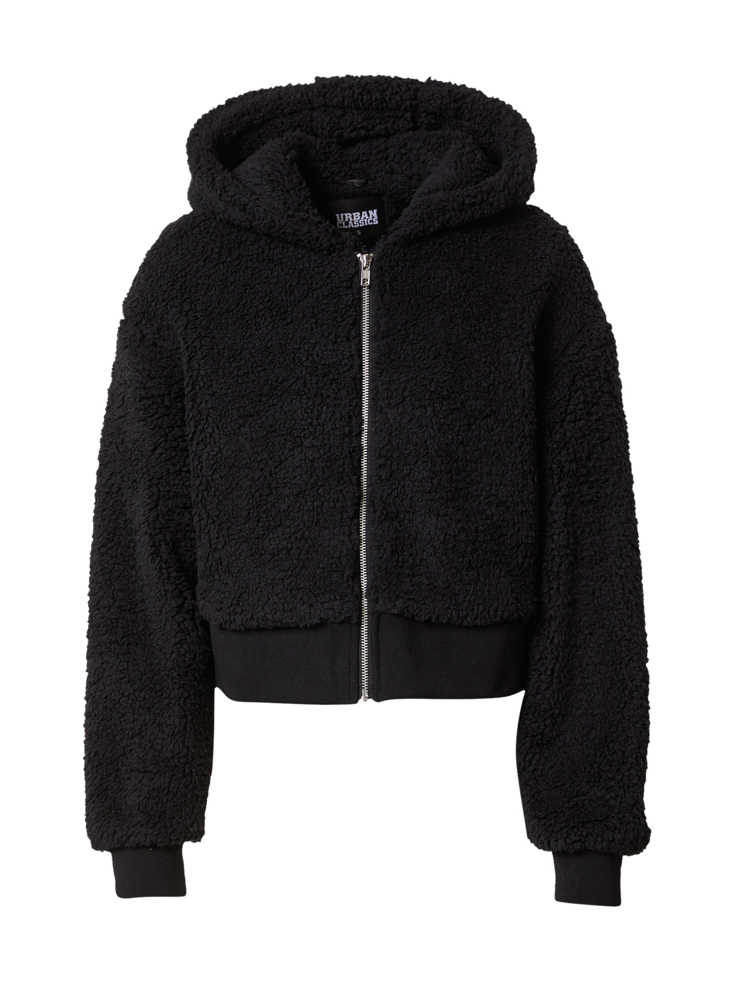 Urban Classics Φθινοπωρινό και ανοιξιάτικο μπουφάν σε μαύρο: μπροστά