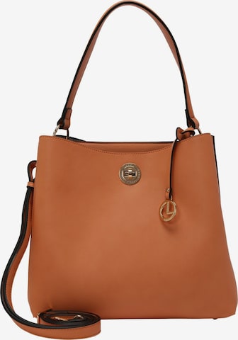 L.CREDI Handbag 'Filippa' in Orange: front