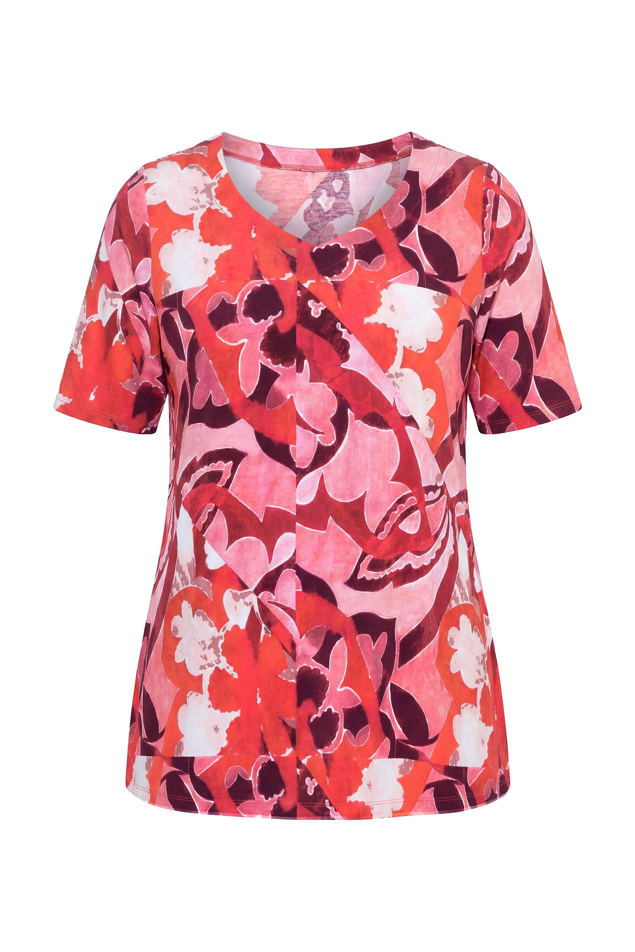 Ulla Popken Shirt in Rood: voorkant