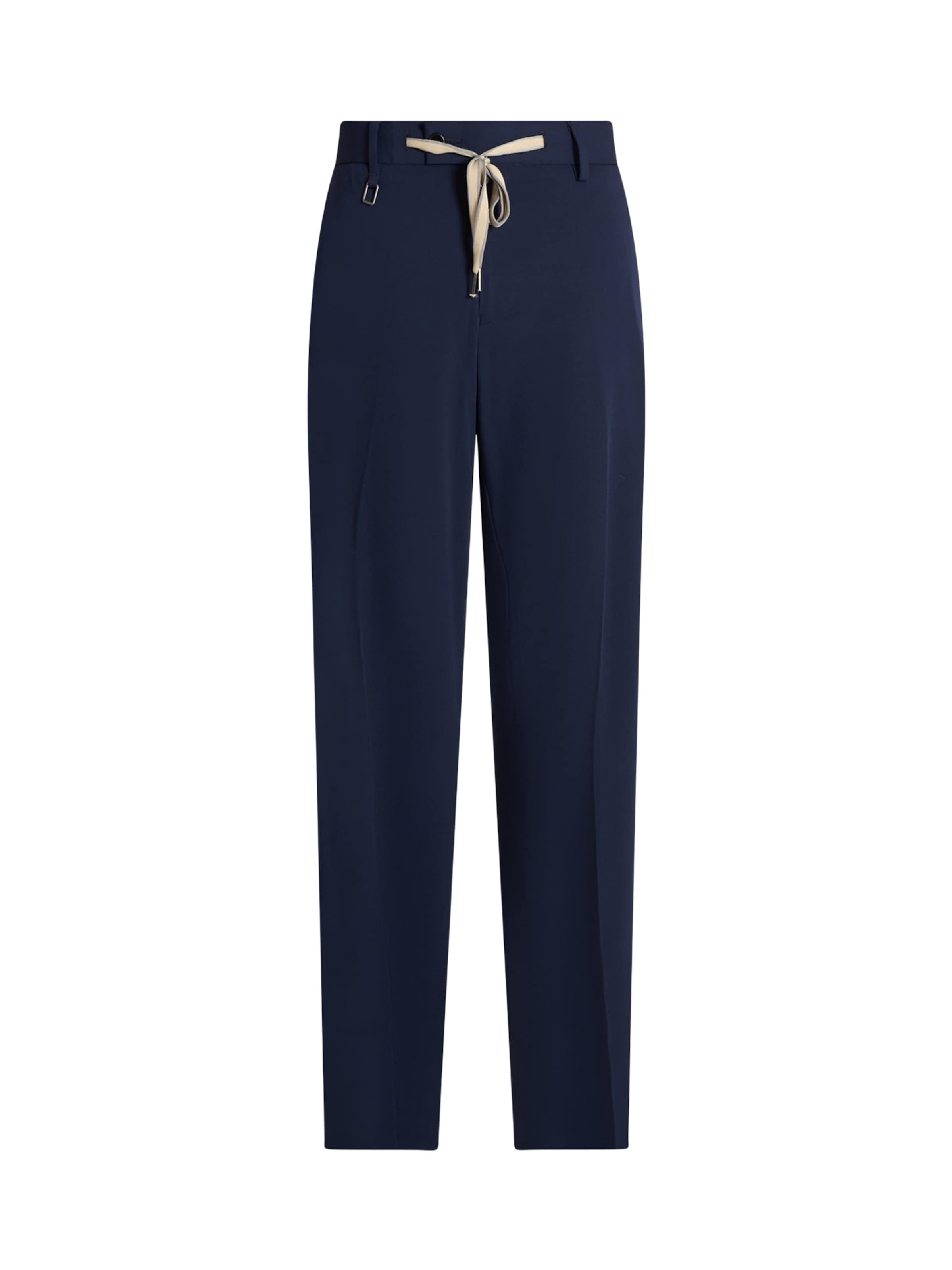 SSEINSE Regular Pleated Pants in Blue: front