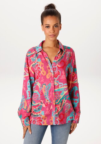 Aniston CASUAL Blouse in Pink: front