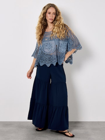 Chemisier Apricot en bleu
