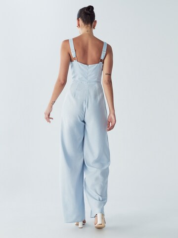 BWLDR Jumpsuit 'Orchid' i blå: tilbage