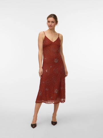 VERO MODA Cocktail Dress 'VMCara' in Brown: front