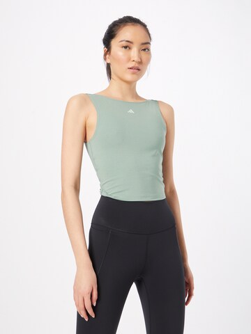 ADIDAS PERFORMANCE Sporttop 'Studio ' in Groen: voorkant