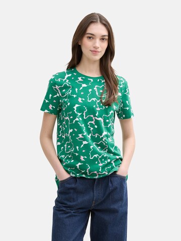 T-shirt TOM TAILOR DENIM en vert : devant