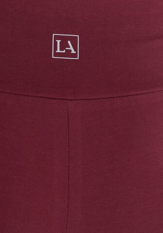 LASCANA Skinny Workout Pants in Red