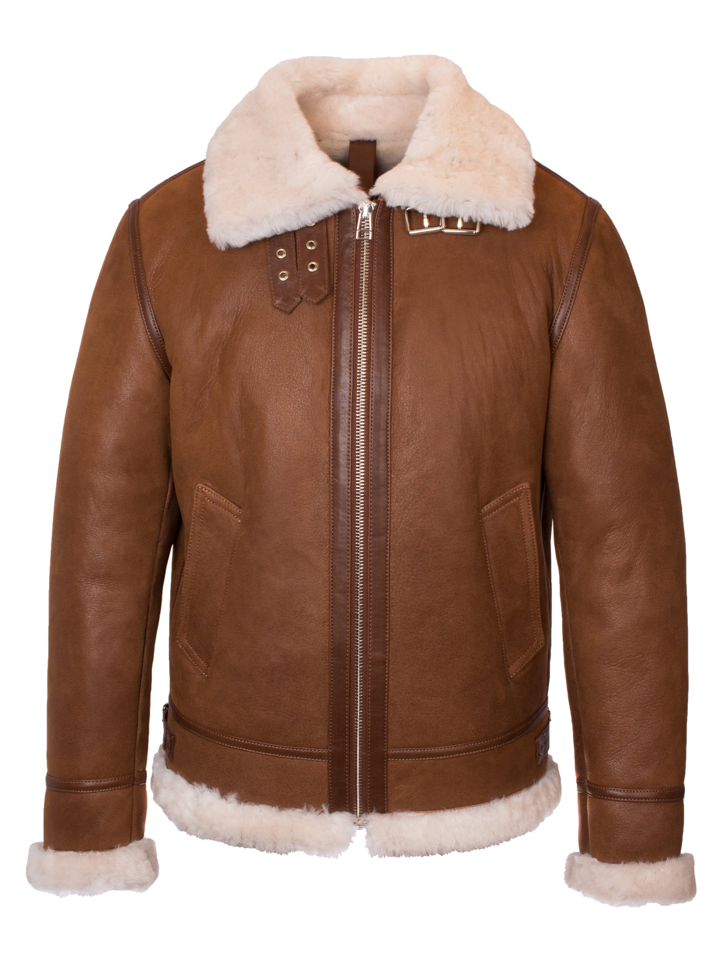 Veste mi-saison 'Vonrock' LOLUS en marron : devant