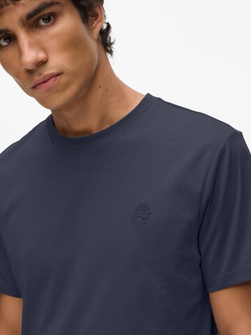 Karl Lagerfeld Majica 'Kameo' | modra barva