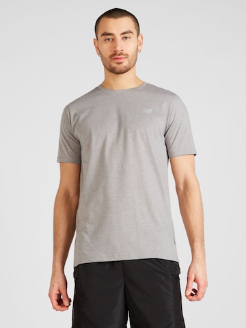 new balance Funkcionalna majica 'Essentials' | siva barva: sprednja stran