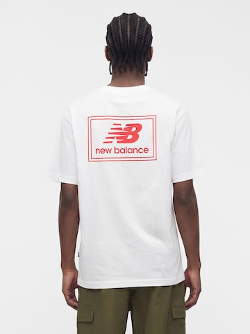 new balance Μπλουζάκι σε λευκό: μπροστά
