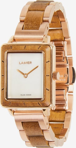 LAiMER Analog Watch in Pink: front