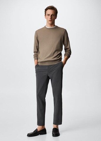 MANGO MAN Pullover 'Willy' in Braun