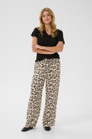 Cream Wide leg Broek 'Bellis' in Wit