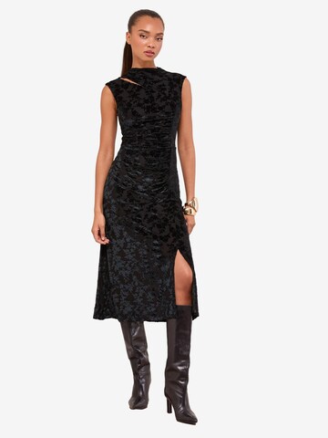 LipsyHaljina - crna boja: prednji dio