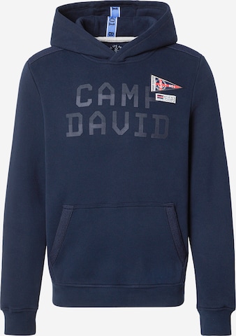 Felpa di CAMP DAVID in blu: frontale