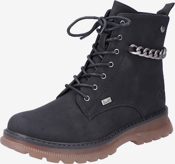 Bottines à lacets Rieker en noir : devant