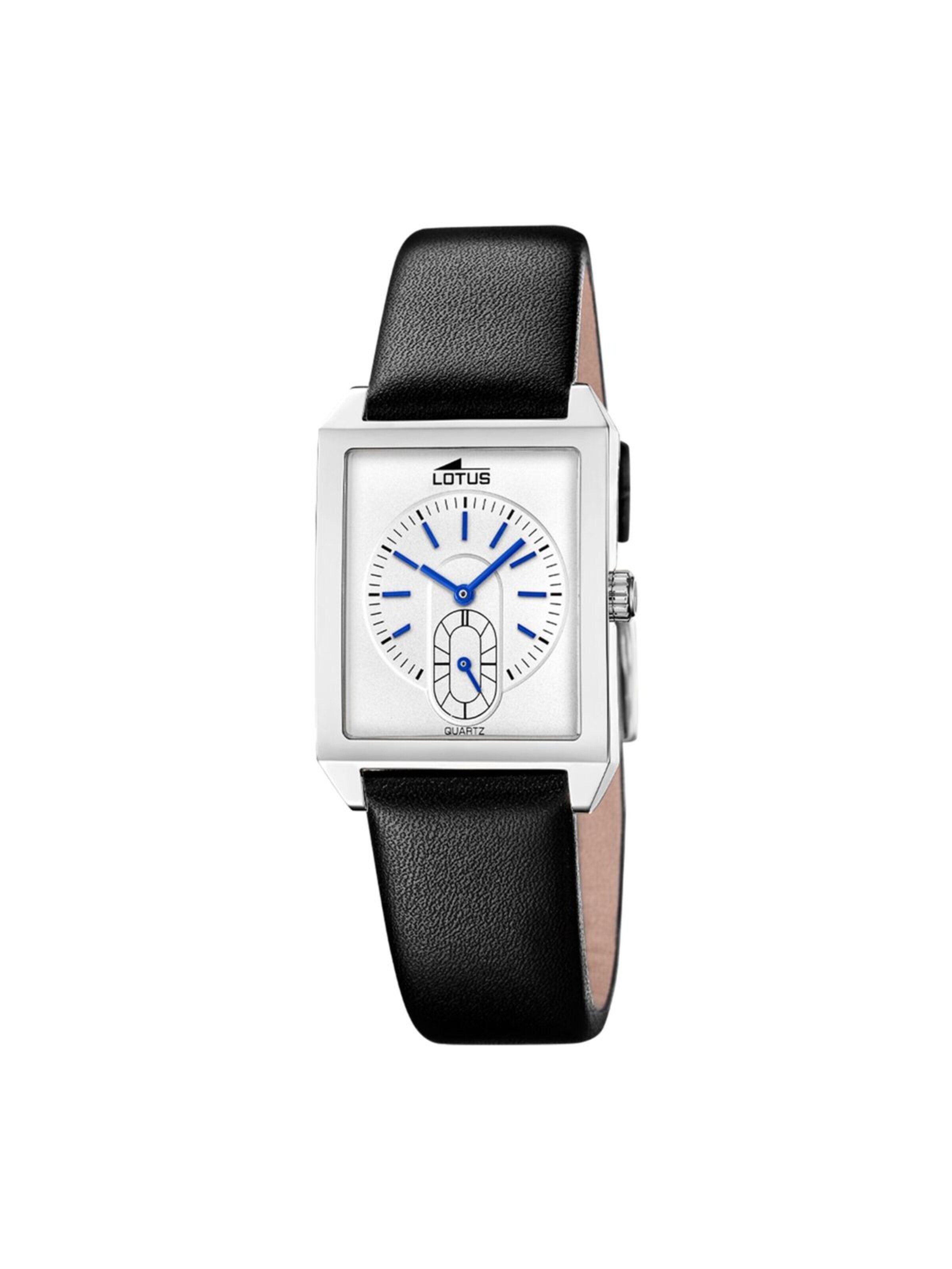 Lotus Analoog horloge 'Watch Square Series' in Zilver: voorkant