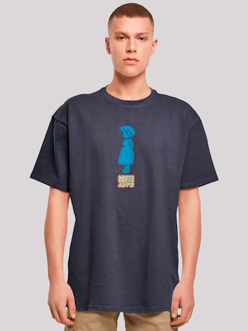 T-Shirt 'Heidi From The Alps Heroes of Childhood' F4NT4STIC en bleu : devant