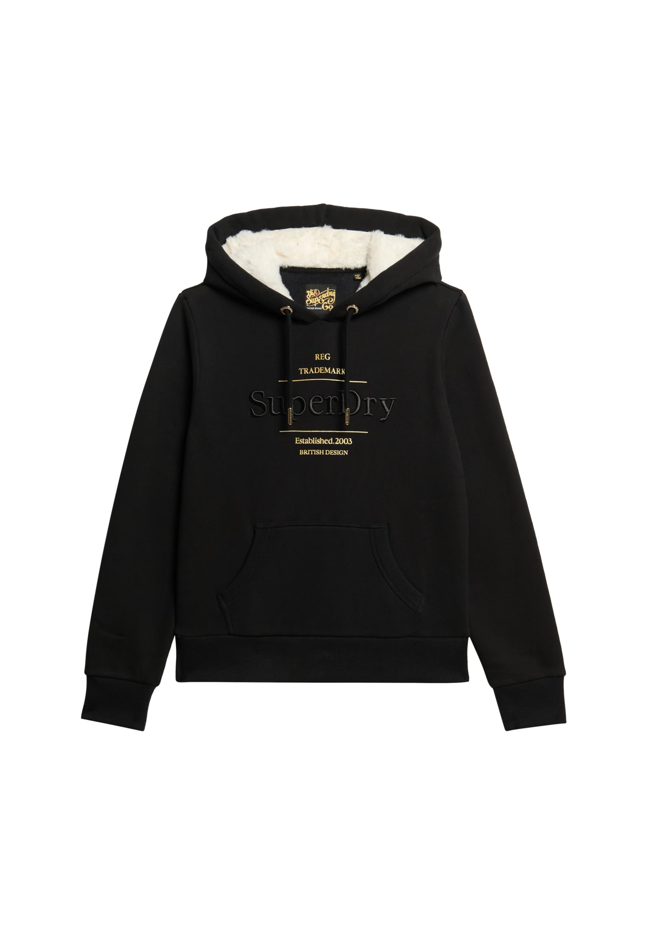 Superdry Sweatshirt in Black: front