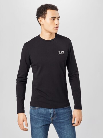 EA7 Emporio Armani Shirt in Zwart: voorkant