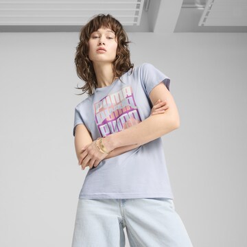 PUMA Shirt 'Graphics' in Blauw: voorkant