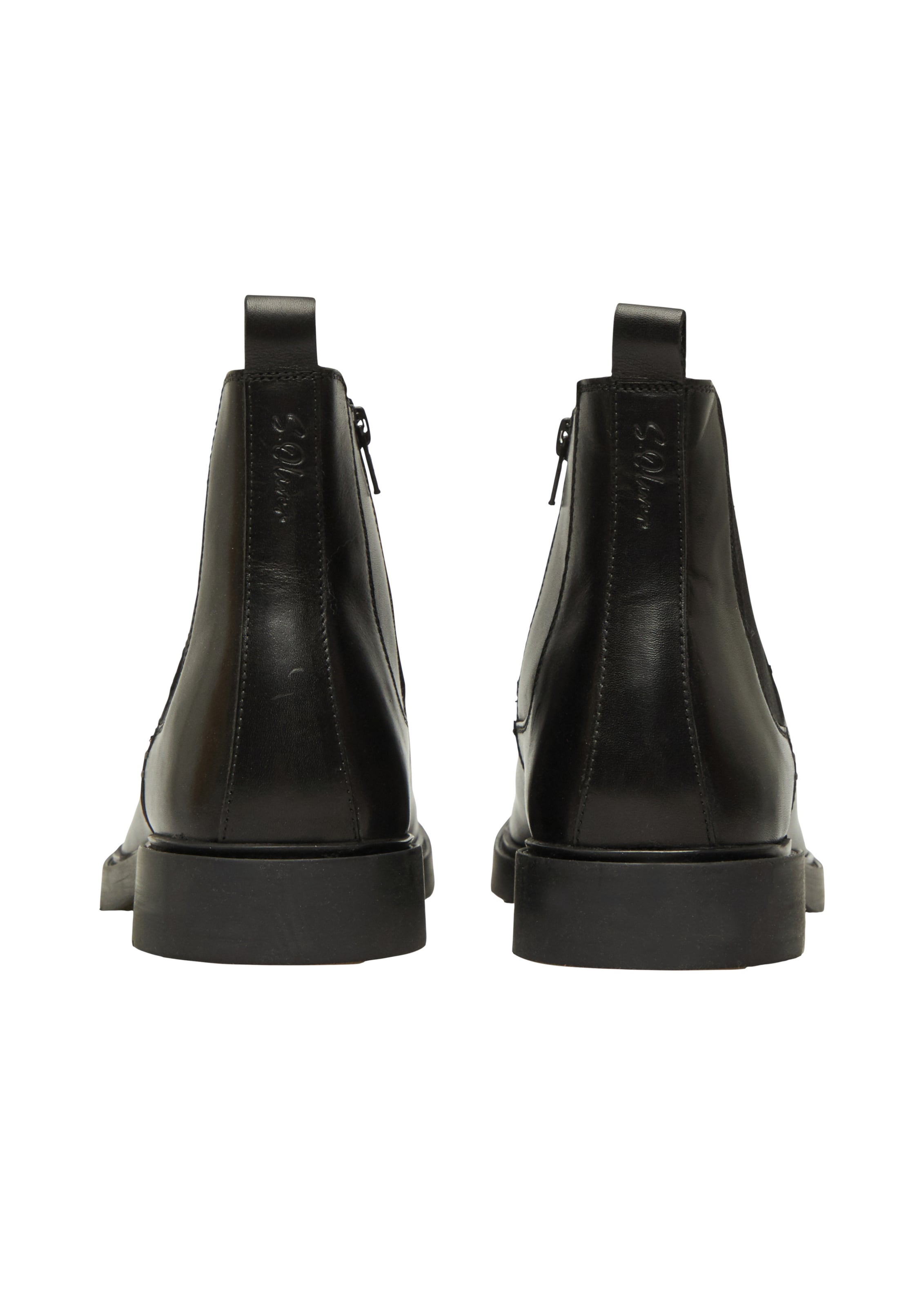 s.Oliver Chelsea Boots in Black: back