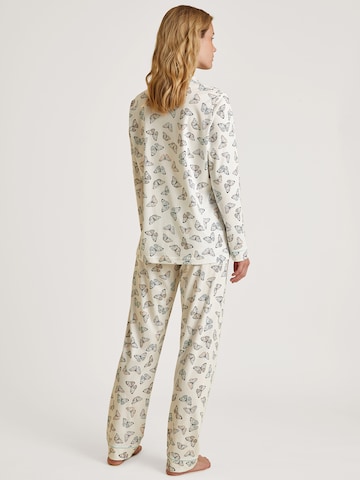 CALIDA Regular Pyjama in Weiß