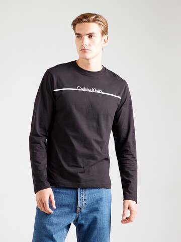 Maglietta di Calvin Klein in nero: frontale