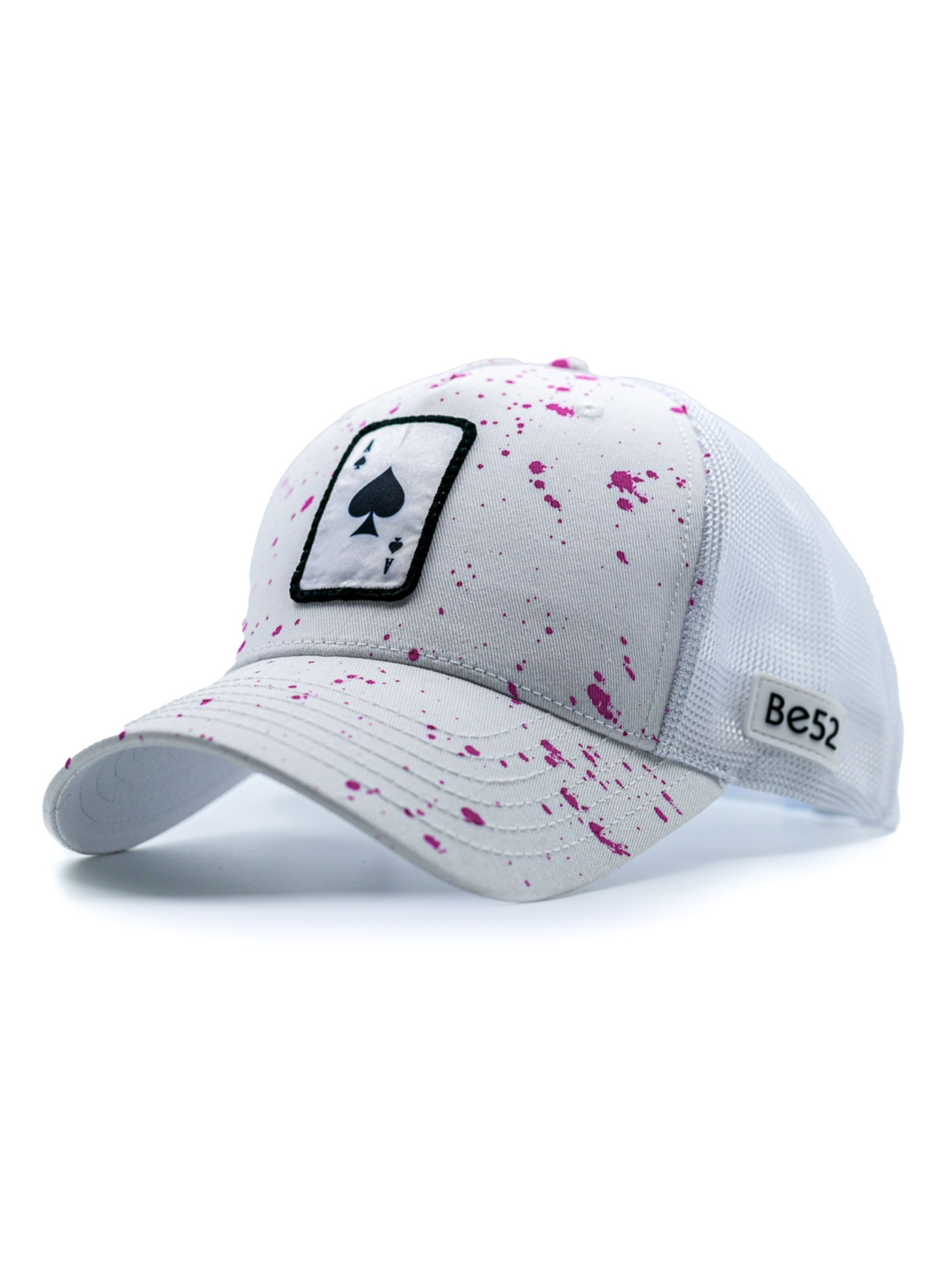 Casquette 'Ace splash premium' Be52 en blanc : devant