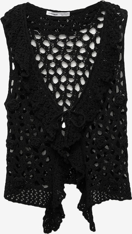 Pull&Bear Neuleliivi värissä musta: etupuoli