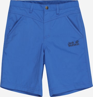 JACK WOLFSKIN Workout Pants 'Sun' in Blue: front