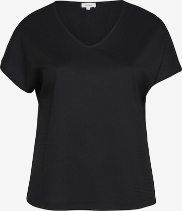 T-shirt s.Oliver en noir : devant