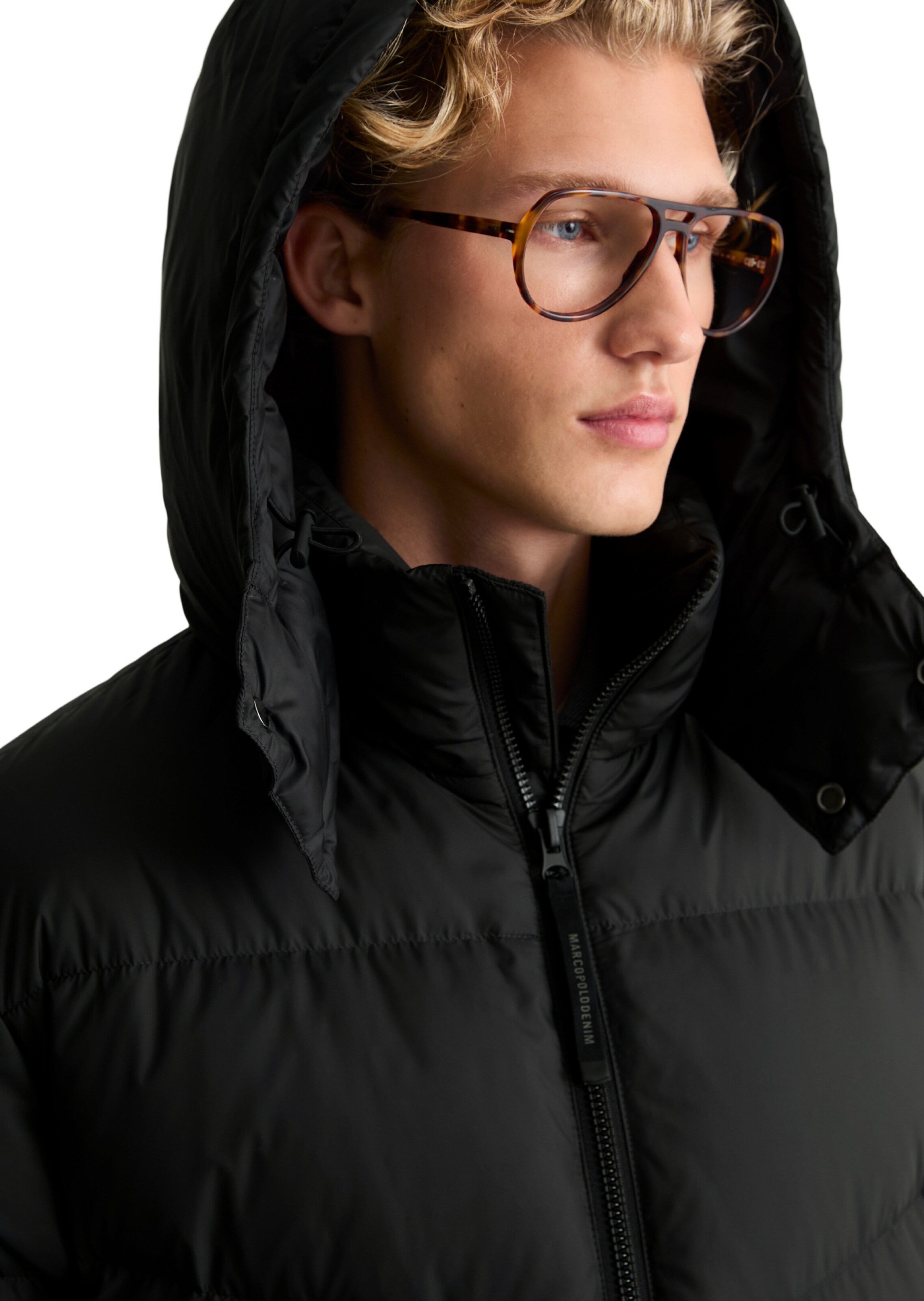 Marc O'Polo DENIM Jacke in Schwarz: Vorderseite