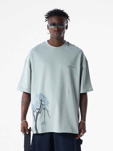 Tricou 'Kaffir' de la VAMOS CLO pe verde: față