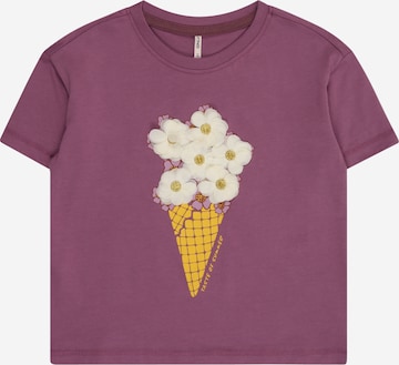 purpurinė Only Mini Marškinėliai 'KMGCREAM': priekis