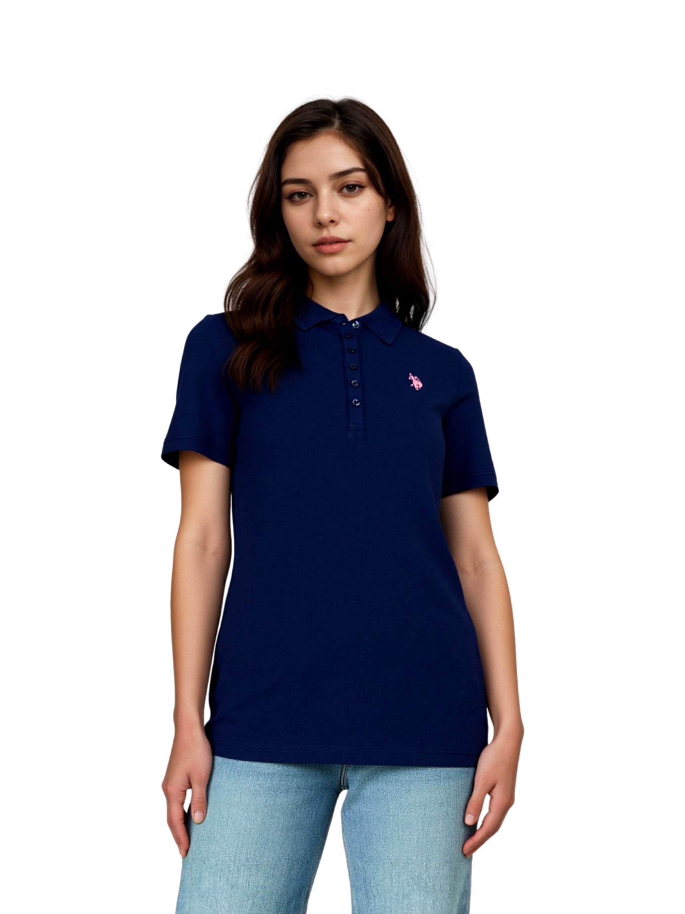 U.S. POLO ASSN. Shirt in Blauw: voorkant