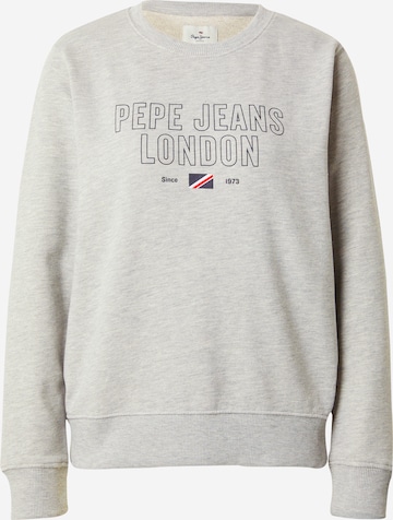 Pepe Jeans Sweatshirt 'SHANTALL' in Grey: front