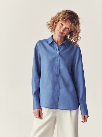 TATUUM Bluse 'Elwi' in Blau: Vorderseite