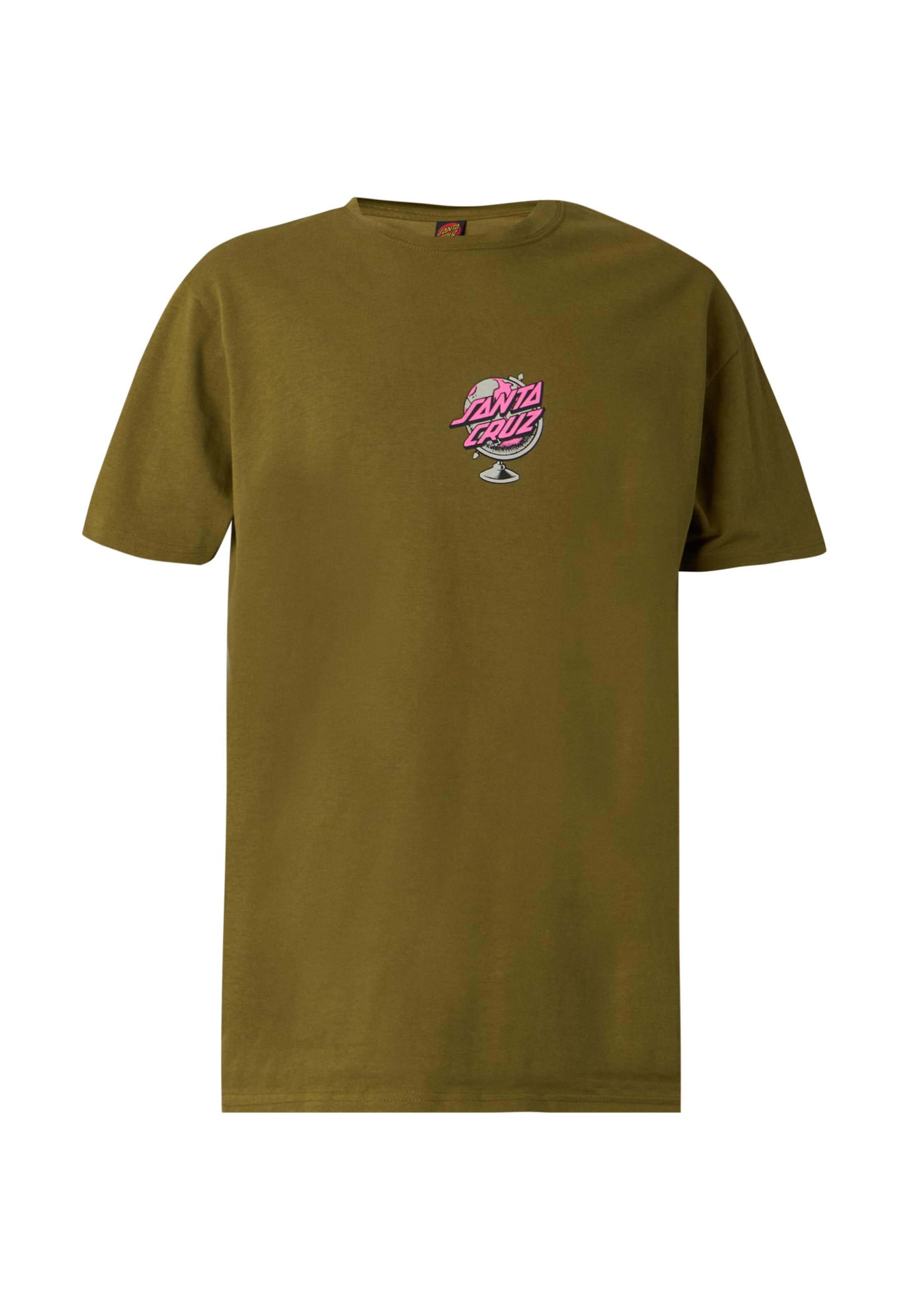 T-Shirt 'Knibbs Cryptic World Centre' Santa Cruz en vert : devant