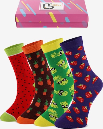 Crea Socks Sukat 'Obst' värissä monivärinen: etupuoli